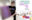 Collage showing curator Anthea Black holding a purple artist's book alongside installation views of an exhibition featuring colourful artist books.